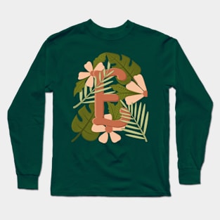 letter e floralart Long Sleeve T-Shirt